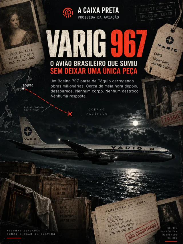 Capa do dossiê Varig 967 — O avião brasileiro que sumiu sem deixar uma única peça